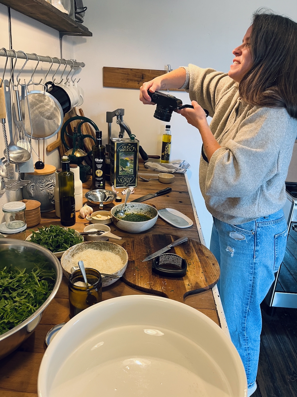 Rucolapesto-mit-Annemarie-Imgrund-2026-37 Rucola aus dem eigenen Garten wird zu(r) Pesto - Küchensession mit Annemarie Imgrund
