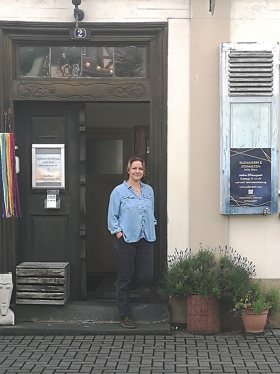AnkeSteinvorAtelier „Diez ist meine Heimat. Dort wo meine Großeltern gelebt haben. Ich häng da einfach dran.“