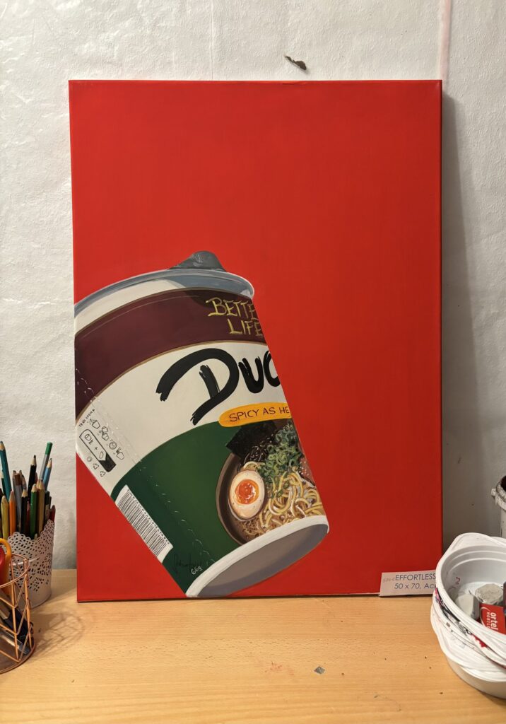 IMG_5828-716x1024 „Das letzte der vier Bilder habe ich erst vor 2 Tagen fertig gemalt“ (Sabina Hoque)