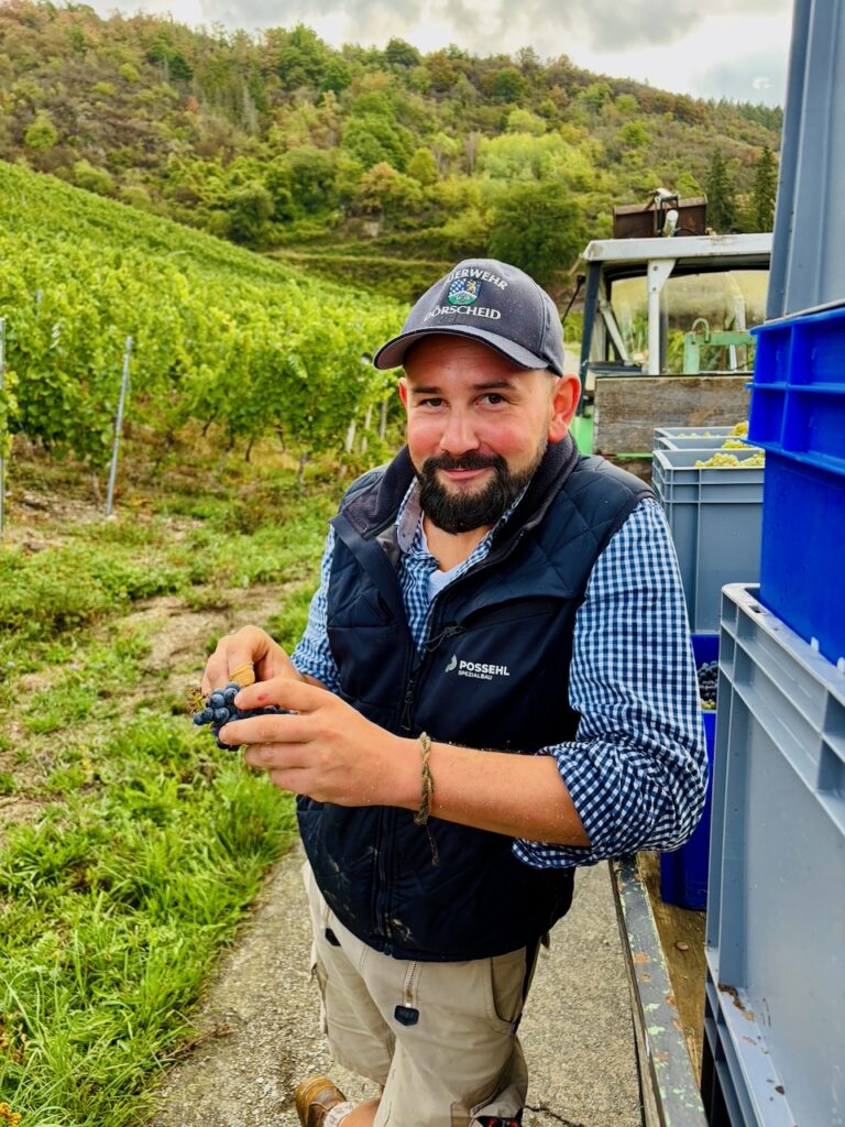 Weinlese-Weingut-Loos-Doerscheid-2026-86-768x1024 Weingut Loos in Dörscheid - wo sich Schiefer, Sonne und Handwerk in feinen Weinen ausdrücken